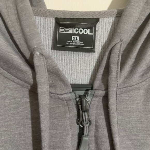 32 Degree Cool Heather Gray Full Zip Activewear Gym Women's Top - Size XL - Picture 2 of 5